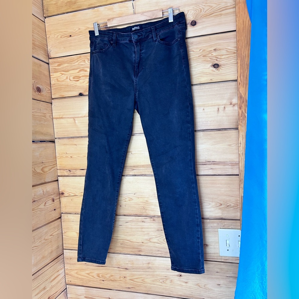 Buffalo David Bitton Black Women's Size‎ 10 High Rise Stretch Skinny Jeans 90’s